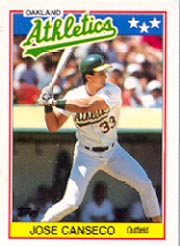 1988 Topps UK Minis     010      Jose Canseco